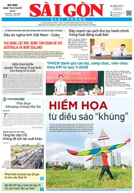 Báo Sài Gòn Giải Phóng ngày 15/8/2026