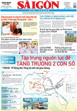 Báo Sài Gòn Giải Phóng ngày 13/6/2026