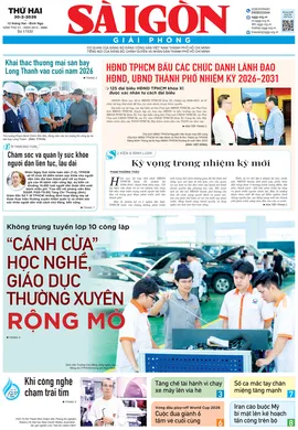 Báo Sài Gòn Giải Phóng ngày 30/03/2026
