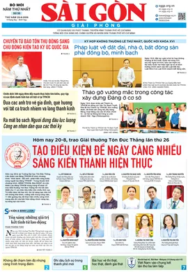 Báo Sài Gòn Giải Phóng ngày 20/08/2026