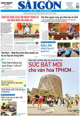 Báo Sài Gòn Giải Phóng ngày 22/3/2026
