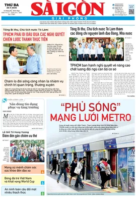 Báo Sài Gòn Giải Phóng ngày 28/4/2026