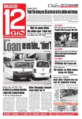 Sài Gòn Giải Phóng - 12 Giờ - số ngày 25/06/2009