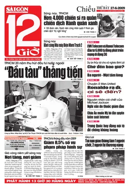 Sài Gòn Giải Phóng - 12 Giờ - số ngày 27/06/2009