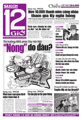 Sài Gòn Giải Phóng - 12 Giờ - số ngày 28/06/2009