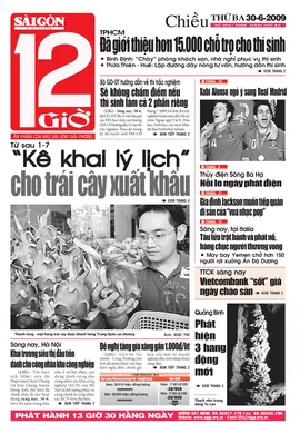 Sài Gòn Giải Phóng - 12 Giờ - số ngày 30/06/2009