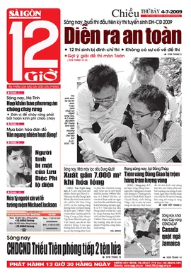 Sài Gòn Giải Phóng - 12 Giờ - số ngày 04/07/2009
