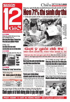 Sài Gòn Giải Phóng - 12 Giờ - số ngày 09/07/2009