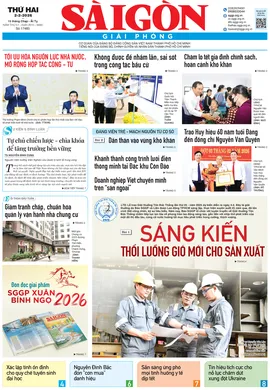 Báo Sài Gòn Giải Phóng ngày 2/2/2026