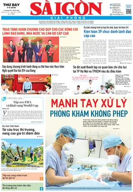Báo Sài Gòn Giải Phóng ngày 4/4/2026