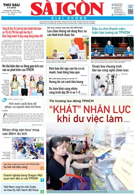 Báo Sài Gòn Giải Phóng ngày 3/4/2026