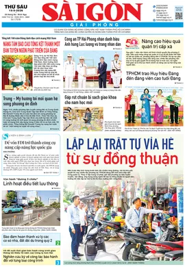 Báo Sài Gòn Giải Phóng ngày 15/5/2026