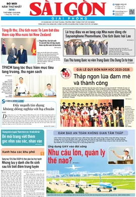 Báo Sài Gòn Giải Phóng ngày 13/8/2026