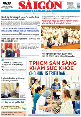 Sài Gòn Giải Phóng ngày 14/4/2026