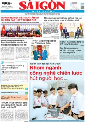 Báo Sài Gòn Giải Phóng ngày 8/5/2026