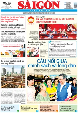 Báo Sài Gòn Giải Phóng ngày 12/5/2026