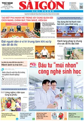 Báo Sài Gòn Giải Phóng ngày 25/6/2026