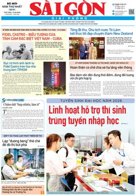 Báo Sài Gòn Giải Phóng ngày 14/8/2026