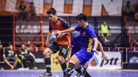 ĐT futsal Việt Nam hòa trận đầu tiên tại Thái Lan. Ảnh: Đoàn Nhật