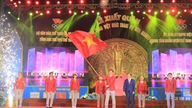 Lễ xuất quân của Đoàn Thể thao Việt Nam tham dự SEA Games 30. Ảnh: MINH HOÀNG