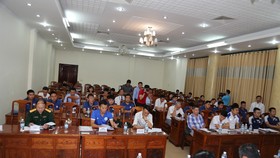 Toàn cảnh buổi họp công bố và bốc thăm xếp lịch thi đấu. Ảnh: Anh Trần