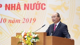 Thủ tướng Nguyễn Xuân Phúc phát biểu kết luận hội nghị
