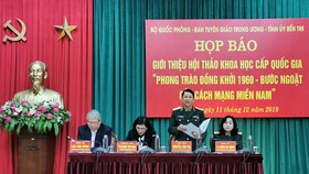 Tổ chức hội thảo khoa học cấp quốc gia về 60 năm phong trào Đồng Khởi