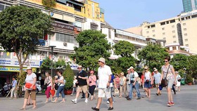 Foreign visitors in Ho Chi Minh City