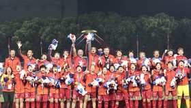 The women's football team win the SEA Games gold medal for the sixth time (Photo:DUNG PHUONG)