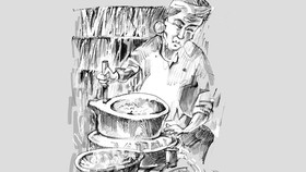 Cái cối xay bột của nội