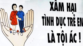 Panô về phòng chống xâm hại tình dục trẻ em