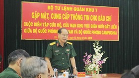 Diễn tập cứu hộ, cứu nạn vùng biên giới Việt Nam - Campuchia