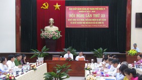 Quang cảnh Hội nghị lần thứ 23 của BCH Đảng bộ TP Vũng Tàu
