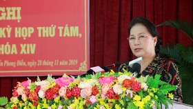 Chủ tịch Quốc hội Nguyễn Thị Kim Ngân: Sẽ có chiến lược để ứng phó với biến đổi khí hậu