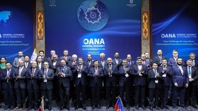 Participants at the 17th General Assembly of OANA, which is taking place in Seoul on November 7-8. (Photo: VNA)