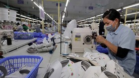 The shoe factory of the Ha Tay Chemical Weave Co. Ltd in Hanoi's Ba Vi district (Photo: VNA)