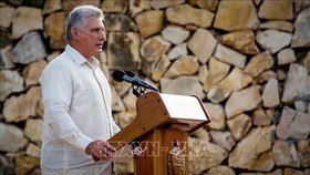 Chủ tịch Hội đồng Bộ trưởng và Hội đồng Nhà nước Cuba Miguel Diaz-Canel. Ảnh: AFP/TTXVN