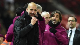 Pep Guardiola khẳng định đã hoàn thành thử thách lớn nhất là giúp Man.City chơi bóng như Barcelona. Ảnh: Getty Images