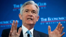 U.S. Federal Reserve chair Jerome Powell speaks during a discussion at the Economic Club in Washington on Jan. 10, 2019. (SAUL LOEB/AFP/Getty Images)