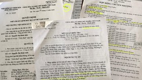 Hồ sơ liên quan đến vụ việc