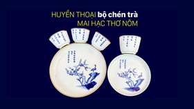 Huyền thoại bộ chén trà Mai Hạc thơ Nôm