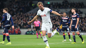 Harry kane ghi bàn ở trận lượt đi.