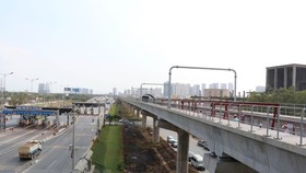 Công trình tuyến metro số 1 đang được Thành phố Hồ Chí Minh thúc đẩy để “về đích” cuối năm 2020. (Ảnh: Tiến Lực/TTXVN)