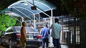Lực lượng chức năng tại hiện trường.