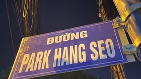tấm biển “đường Park Hang Seo” ở quận 9 gây xôn xao dư luận.