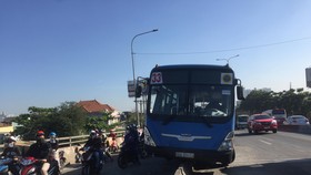 Hiện trường vụ việc. Ảnh: C.T