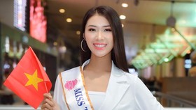 Tường Vy vừa bay sang Trung Quốc để tranh tài với gần 70 thí sinh đến từ khắp thế giới. Ảnh: DŨNG PHƯƠNG