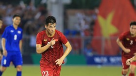 Tiền đạo Nguyễn Tiến Linh người hùng của trận đấu giữa U 22 Việt Nam - U 22 Thái Lan. Ảnh: Dũng Phương