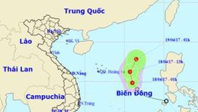 Trong 24 giờ tới, áp thấp nhiệt đới suy yếu dần thành một vùng áp thấp