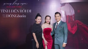 MC Nguyên Khang và Quỳnh Chi chúc mừng Giang Hồng Ngọc ra sản phẩm mới